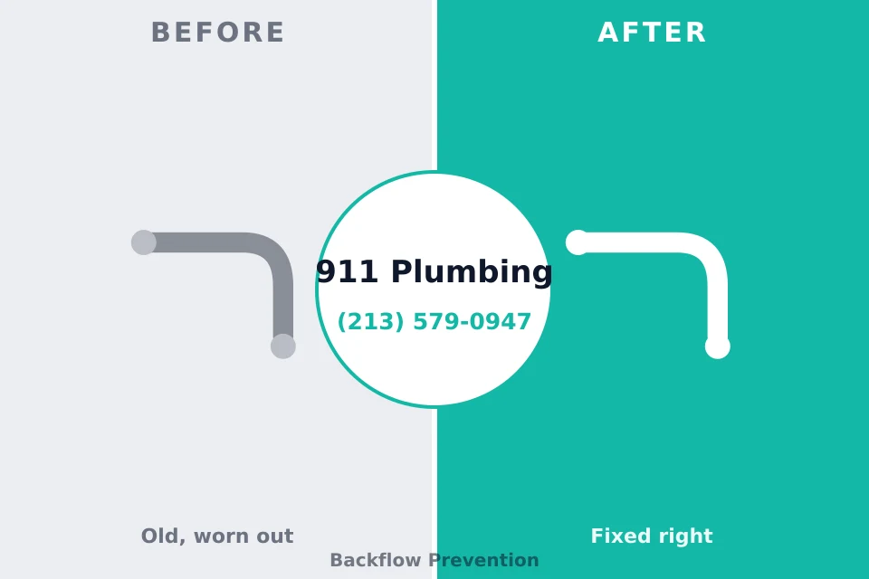Before and after: plumbing repair Belleair Beach, FL
